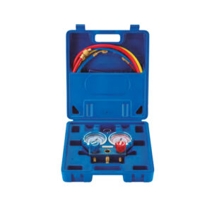 KIT PUENTE MANO. 80mm. ANALIZADOR R32, R407C, R410A y R134A + MALETIN + MANGUERAS VGM-2-R32-B